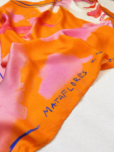 Load image into Gallery viewer, Le Sirene Orange - Silk Foulard