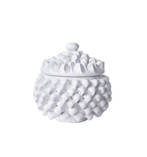 Load image into Gallery viewer, Pigna Bianca Casket - Small White Traditional Sicilian Ceramic