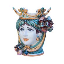 Load image into Gallery viewer, Persefone -Traditional Sicilian Moor's Head