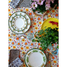 Load image into Gallery viewer, Fiori Gialli Italian Cotton Tablecloth