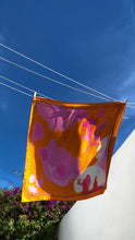 Load and play video in Gallery viewer, Le Sirene Orange - Silk Foulard

