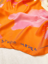 Load image into Gallery viewer, Le Sirene Orange - Silk Foulard
