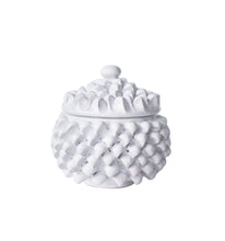 Load image into Gallery viewer, Pigna Bianca Casket - Small White Traditional Sicilian Ceramic

