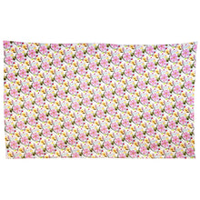Load image into Gallery viewer, Pink Flower Italian Cotton Tablecloth
