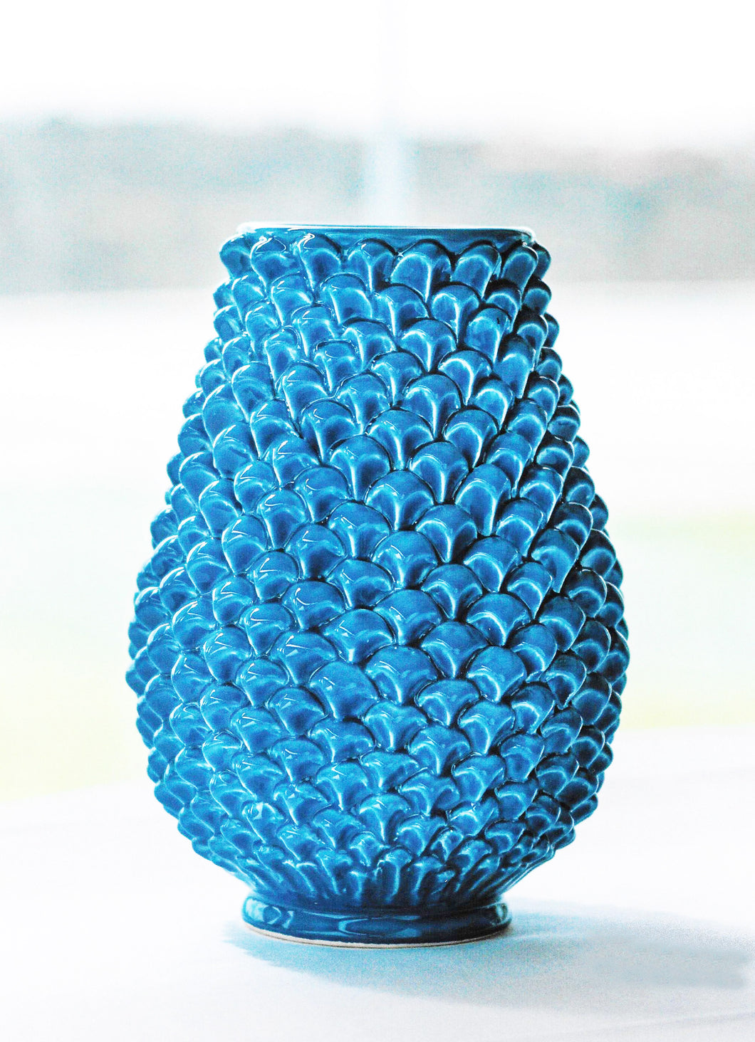 Pigna Azzurra -  Vase Ceramic Sculpture